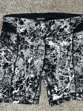 Calvin Klein Performance Black Shorts with White Logo